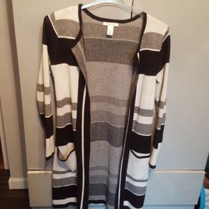 WHBM Duster cardigan sweater